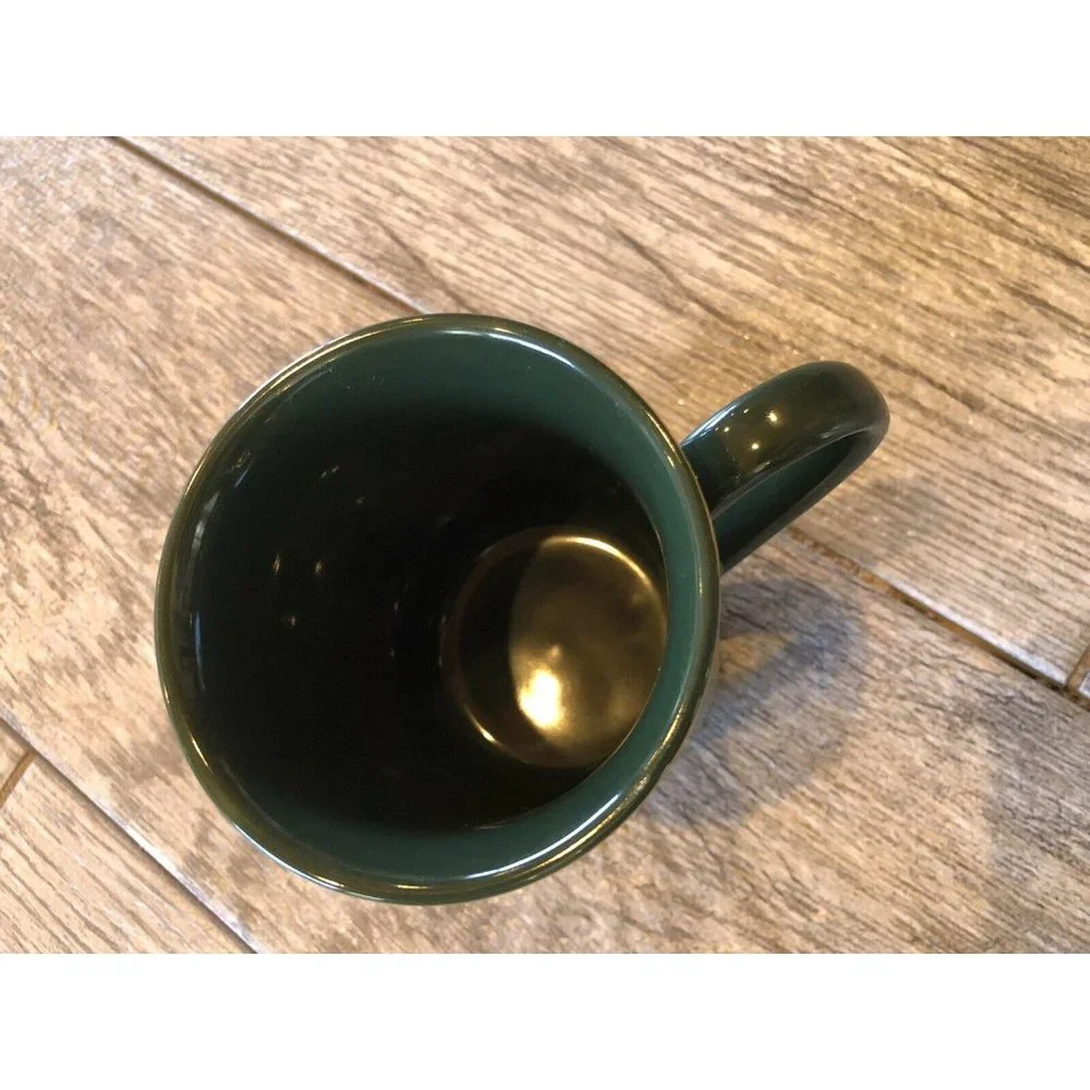 Otagiri Christmas Wreath‎ Cup Mug Japan Holiday Tea Coffee Gold Trim Collectible